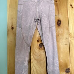 Zyia Active Pink Marble Pocket Leggings - Size 4